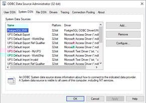 ODBC Data Source Administrator