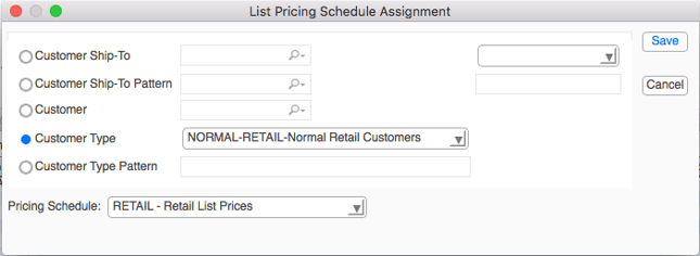 listPricingScheduleAssignment