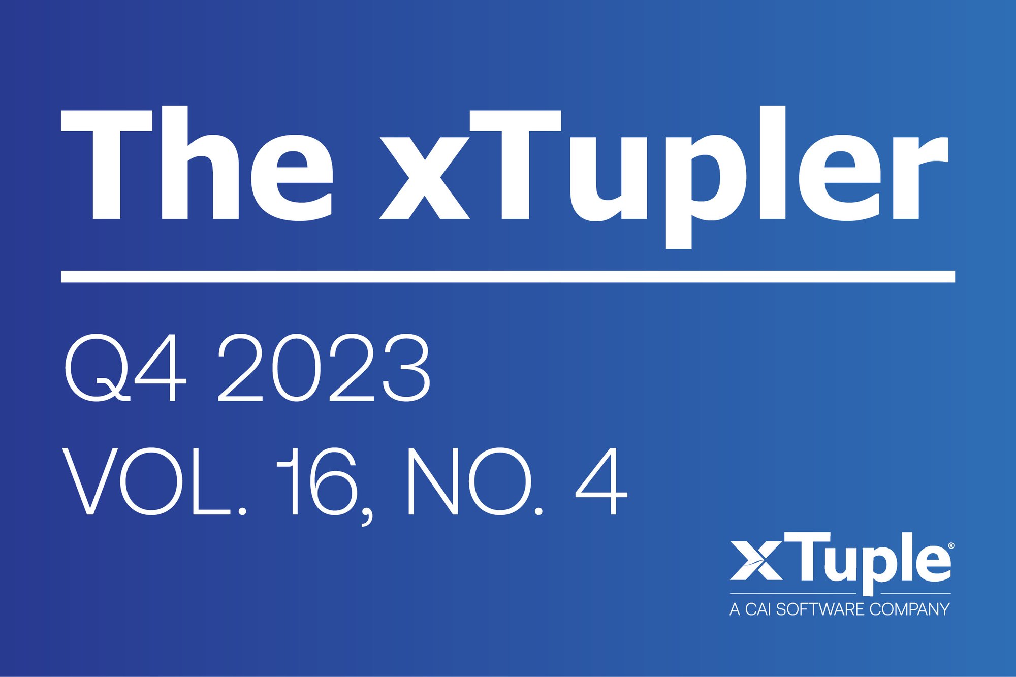 xTupler Newsletter icon graphic for resources page - Q4 2023